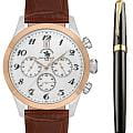 Santa Barbara Polo & Racquet Club Santa Barbara Polo & Racquet Club Noble SB.1.10551-4  американские мужские часы на браслете кожаный боковой вид