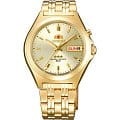 Orient Orient EM5A00NC (FEM5A00NC)  FEM5A00NC механические мужские часы  шампань циферблат, браслет  — вид спереди