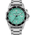 Jacques Lemans Jacques Lemans Hybromatic 1-2170i  1-2170i автокварц (кинетик) мужские часы  голубой циферблат, браслет нержавеющая сталь — вид спереди