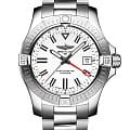 Breitling Breitling Avenger Automatic GMT 43 A32397101A1A1  A32397101A1A1 механические мужские часы  белый циферблат, браслет нержавеющая сталь — вид спереди