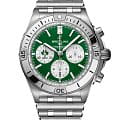 Breitling Breitling Chronomat B01 42 Six Nations Ireland AB0134A91L1A1  AB0134A91L1A1 механические мужские часы  зеленый циферблат, браслет нержавеющая сталь — вид спереди