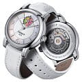 Tissot Tissot Lady Heart Flower Powermatic 80 T050.207.17.117.05 механические женские часы часы, крупный план перламутровый циферблат