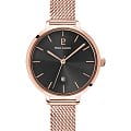 Pierre Lannier Pierre Lannier Echo 032K938  032K938 кварцевые женские часы  черный циферблат, браслет нержавеющая сталь с ip-покрытием — вид спереди