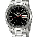 Seiko Seiko 5 Regular SNKE53K1S  SNKE53K1S механические мужские часы  черный циферблат, браслет нержавеющая сталь — вид спереди