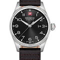 Swiss Military Hanowa Swiss Military Hanowa Thunderbolt SMWGB0000804  SMWGB0000804 кварцевые мужские часы  черный циферблат, браслет кожаный — вид спереди