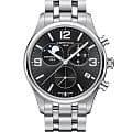 Certina Certina DS-8 Moon Phase C033.460.11.057.00 DS 8 C0334601105700 кварцевые мужские часы  черный циферблат, браслет нержавеющая сталь 316l — вид спереди