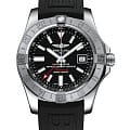 Breitling Breitling Avenger II GMT A32390111B1S1  A32390111B1S1 механические мужские часы  черный циферблат, браслет каучук — вид спереди