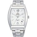 Orient Orient ERAE002W (FERAE002W)  FERAE002W механические мужские часы  белый циферблат, браслет  — вид спереди