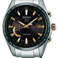 Seiko Seiko Astron GPS Solar SSE087J1  SSE087J1 кварцевые мужские часы  черный циферблат, браслет титановый — вид спереди