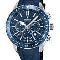 Festina Festina Ceramic F20515/1  F20515/1 кварцевые мужские часы  синий циферблат, браслет силикон — вид спереди