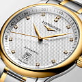 Longines Longines Master Collection L2.628.5.77.7 механические женские часы часы, крупный план белый циферблат