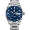 TAG Heuer TAG Heuer Carrera WAR201E.BA0723  WAR201E.BA0723 механические мужские часы  синий циферблат, браслет нержавеющая сталь — вид спереди