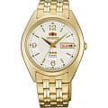 Orient Orient AB0000CW (FAB0000CW)  FAB0000CW механические мужские часы  белый циферблат, браслет  — вид спереди