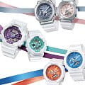 Casio Casio G-Shock GA-110WS-7ADR (GA-110WS-7A) мужские часы фиолетовый циферблат на запястье