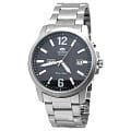 Orient Orient EM7J006B (FEM7J006B)  FEM7J006B механические мужские часы  черный циферблат, браслет  — вид спереди