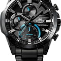 Casio Casio Edifice EQS-940DC-1BVUDF (EQS-940DC-1B) кварцевые мужские часы часы, крупный план черный циферблат