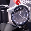 Casio Casio Collection MWC-100H-1A кварцевые мужские часы часы, крупный план черный циферблат