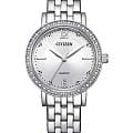 Citizen Citizen Elegance EL3100-55A  EL3100-55A кварцевые женские часы  серебристый циферблат, браслет нержавеющая сталь — вид спереди