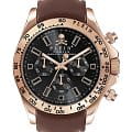Philipp Plein Philipp Plein Nobile Wonder PWCAA0221  PWCAA0221 кварцевые мужские часы  черный циферблат, браслет кожаный — вид спереди