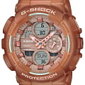 Casio Casio G-Shock GMA-S140NC-5A2  GMA-S140NC-5A2 электронные женские часы  бежевый циферблат, браслет пластик — вид спереди