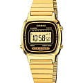 Casio Casio Collection LA670WGA-1DF (LA670WGA-1)  LA670WGA-1D кварцевые женские часы   циферблат, браслет нержавеющая сталь — вид спереди