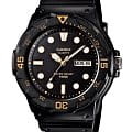 Casio Casio Collection MRW-200H-1EVDF (MRW-200H-1E)  MRW-200H-1E кварцевые мужские часы  черный циферблат, браслет пластик — вид спереди