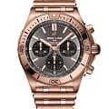 Breitling Breitling Chronomat B01 42 RB0134101B1R1  RB0134101B1R1 механические мужские часы  черный циферблат, браслет 18-каратное красное золото — вид спереди