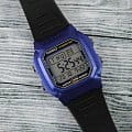 Casio Casio Collection W-800HM-2A illuminator японские мужские часы на браслете пластик боковой вид