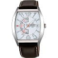 Orient Orient FNAA005W (FFNAA005W)  FFNAA005W механические мужские часы  белый циферблат, браслет кожа + текстиль — вид спереди
