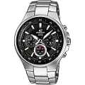 Casio Casio Edifice EF-562D-1A EF EF-562D-1A кварцевые мужские часы  черный циферблат, браслет нержавеющая сталь — вид спереди