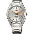Orient Orient AB00006W (FAB00006W)  FAB00006W механические мужские часы  серебристый циферблат, браслет  — вид спереди