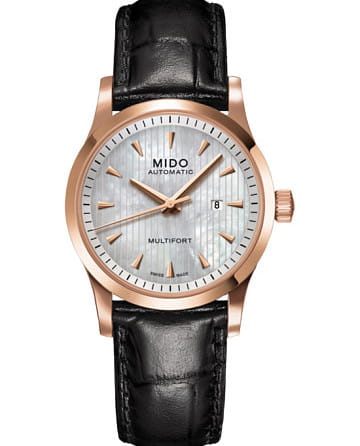 Mido Multifortrosablk LeatherMop M005.007.36.101.00