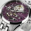 Hamilton Hamilton Jazzmaster Skeleton Lady Auto H32265101 женские часы фиолетовый циферблат на запястье