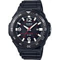Casio Casio Illuminator MRW-S310H-1B  MRW-S310H-1B кварцевые мужские часы  черный циферблат, браслет пластик — вид спереди