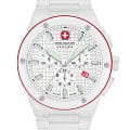 Swiss Military Hanowa Swiss Military Hanowa Sidewinder Ceramic SMWGI0002284  SMWGI0002284 кварцевые мужские часы  белый циферблат, браслет керамика — вид спереди