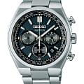 Seiko Seiko Astron Nexter Solar Radio SBXY097  SBXY097 кварцевые мужские часы  синий циферблат, браслет титановый — вид спереди