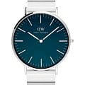 Daniel Wellington Daniel Wellington Classic Piano DW00100776  DW00100776 кварцевые мужские часы  синий циферблат, браслет нержавеющая сталь — вид спереди