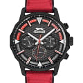 Slazenger Slazenger SL.09.2217.2.05  SL.09.2217.2.05 кварцевые мужские часы  синий циферблат, браслет силикон + текстиль — вид спереди