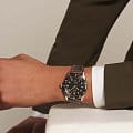 Longines Longines Spirit L3.812.5.53.2 механические мужские часы часы, крупный план черный циферблат