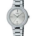 Casio Casio Sheen SHE-4559D-7AUDF  SHE-4559D-7AUDF кварцевые женские часы  серебристый циферблат, браслет нержавеющая сталь — вид спереди