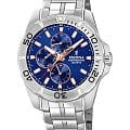 Festina Festina Multifuncion F20445/5  F20445/5 кварцевые мужские часы  синий циферблат, браслет нержавеющая сталь 316l — вид спереди