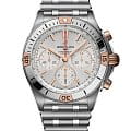 Breitling Breitling Chronomat B01 42 IB0134101G1A1  IB0134101G1A1 механические мужские часы  черный циферблат, браслет нержавеющая сталь — вид спереди