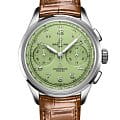 Breitling Breitling Premier B09 Chronograph 40 AB0930D31L1P1  AB0930D31L1P1 механические мужские часы  зеленый циферблат, браслет кожаный — вид спереди