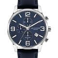 Lee Cooper Lee Cooper LC07713.399  LC07713.399 кварцевые мужские часы  синий циферблат, браслет кожаный — вид спереди