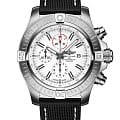 Breitling Breitling Super Avenger Chronograph 48 A133751A1A1X1  A133751A1A1X1 механические мужские часы  белый циферблат, браслет кожаный — вид спереди