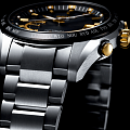 Seiko Seiko Astron GPS Solar SSE087J1 кварцевые мужские часы часы, крупный план черный циферблат