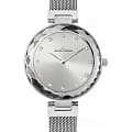 Jacques Lemans Jacques Lemans Design Collection 1-2139B  1-2139B кварцевые женские часы  серебристый циферблат, браслет нержавеющая сталь — вид спереди