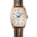 Longines Longines Evidenza L2.142.8.73.2  L21428732 механические женские часы  серебристый циферблат, браслет кожаный — вид спереди