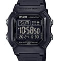 Casio Casio Collection W-800H-1BVES  W-800H-1BVES кварцевые мужские часы  черный циферблат, браслет пластик — вид спереди