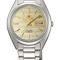 Orient Orient AB00007C (FAB00007C)  FAB00007C механические мужские часы  бежевый циферблат, браслет  — вид спереди